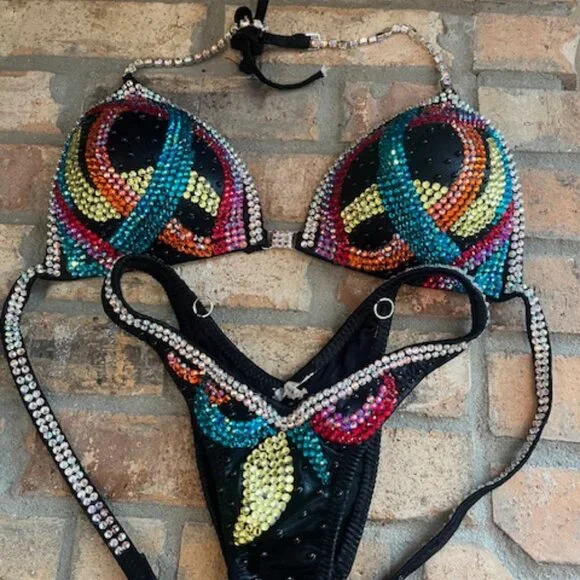 Figure Physique Bodybuilding Competition NPC Contest Posing Suit - Picture 2 of 9